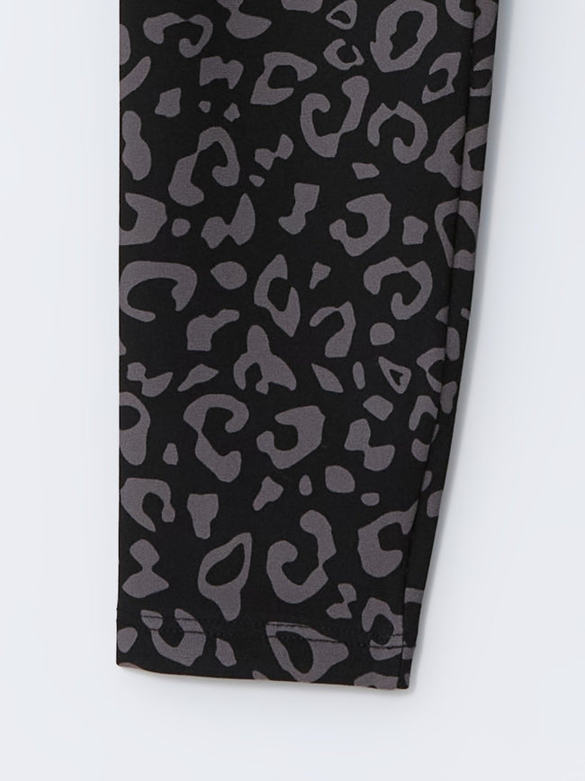 LCW Vision Elastic Waist Patterned Women Leggings Main Image