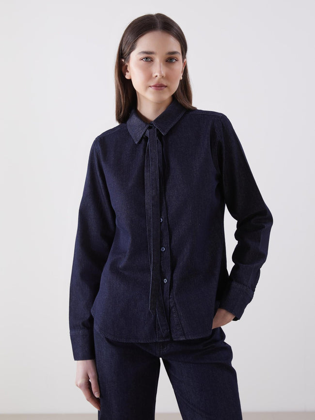 LCW Vision Regular Fit Women Jean Shirt Hover Image