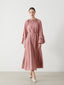 LCW Modest Pink Tie Collar Women Dress