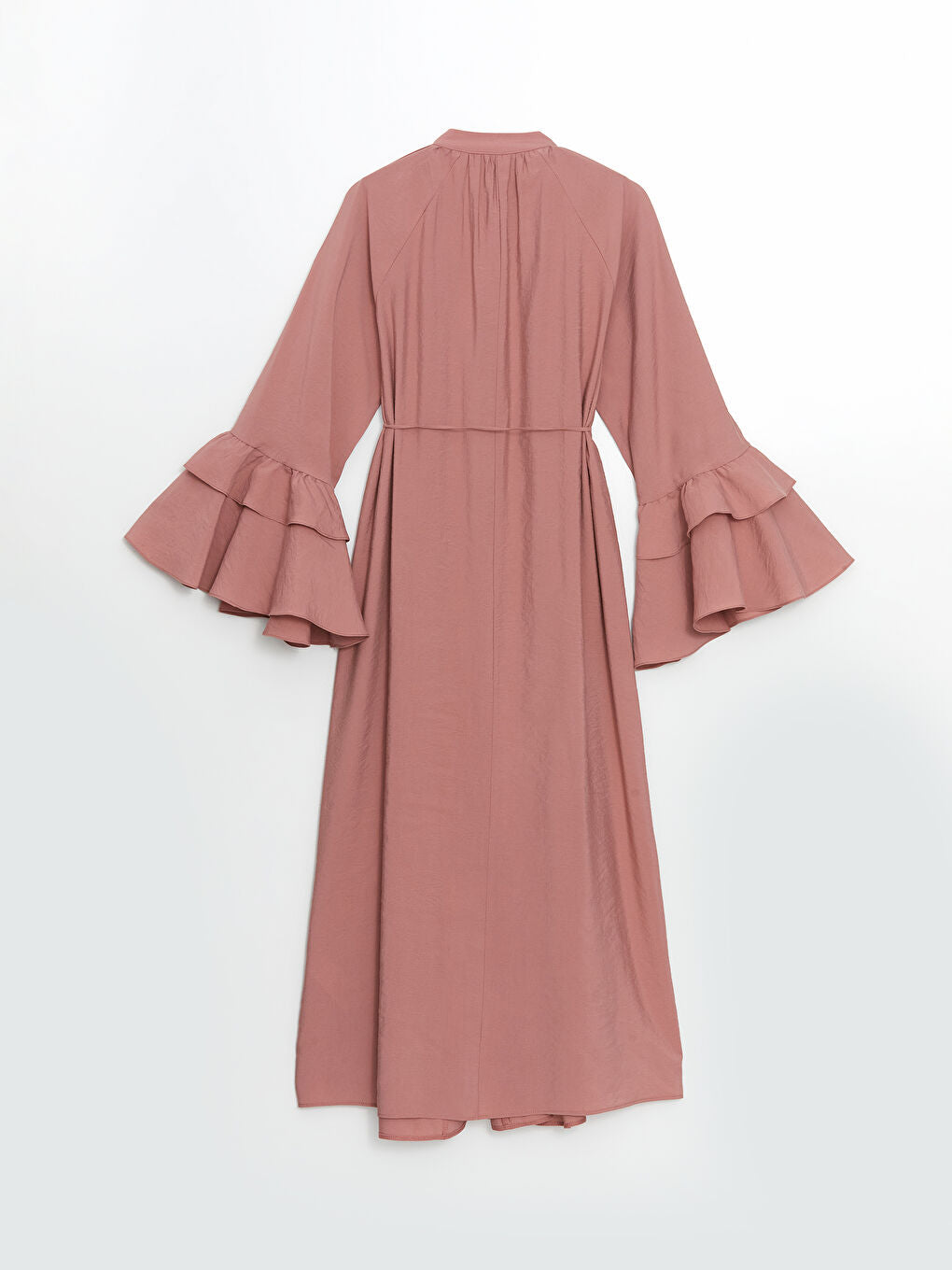 LCW Modest Pink Tie Collar Women Dress