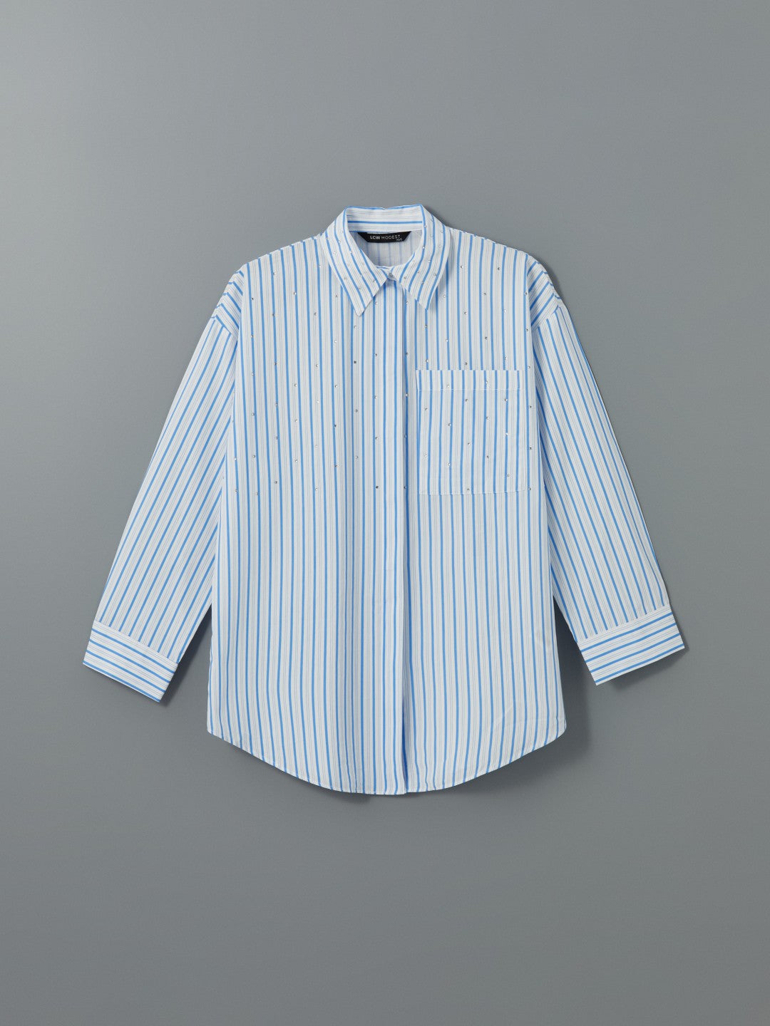 LCW Modest Stone Oversize Women Shirt Tunic