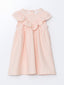 LCW Baby Ecru Striped Baby Girl Interlock Dress
