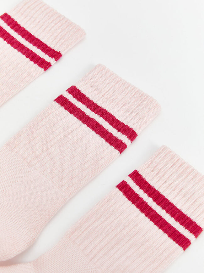 LCW ECO Mixed Striped Women Ankle Socks 3 Pack Main Image