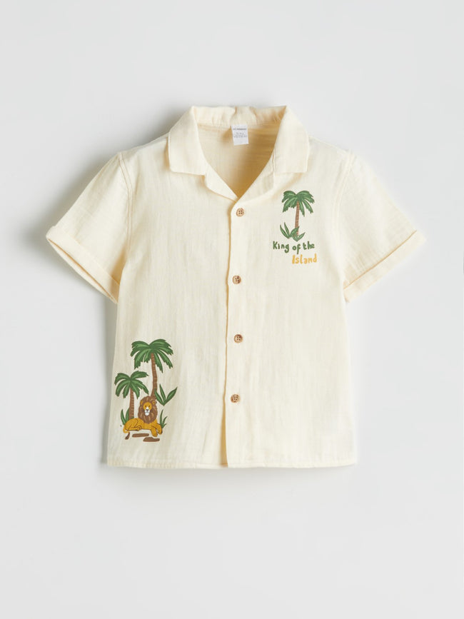 LCW Kids Embroidered BoyS Shirt And Shorts 2-Pack Main Image