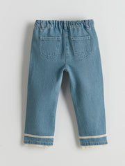 LCW Kids Blue Elastic Waist Girl Jeans