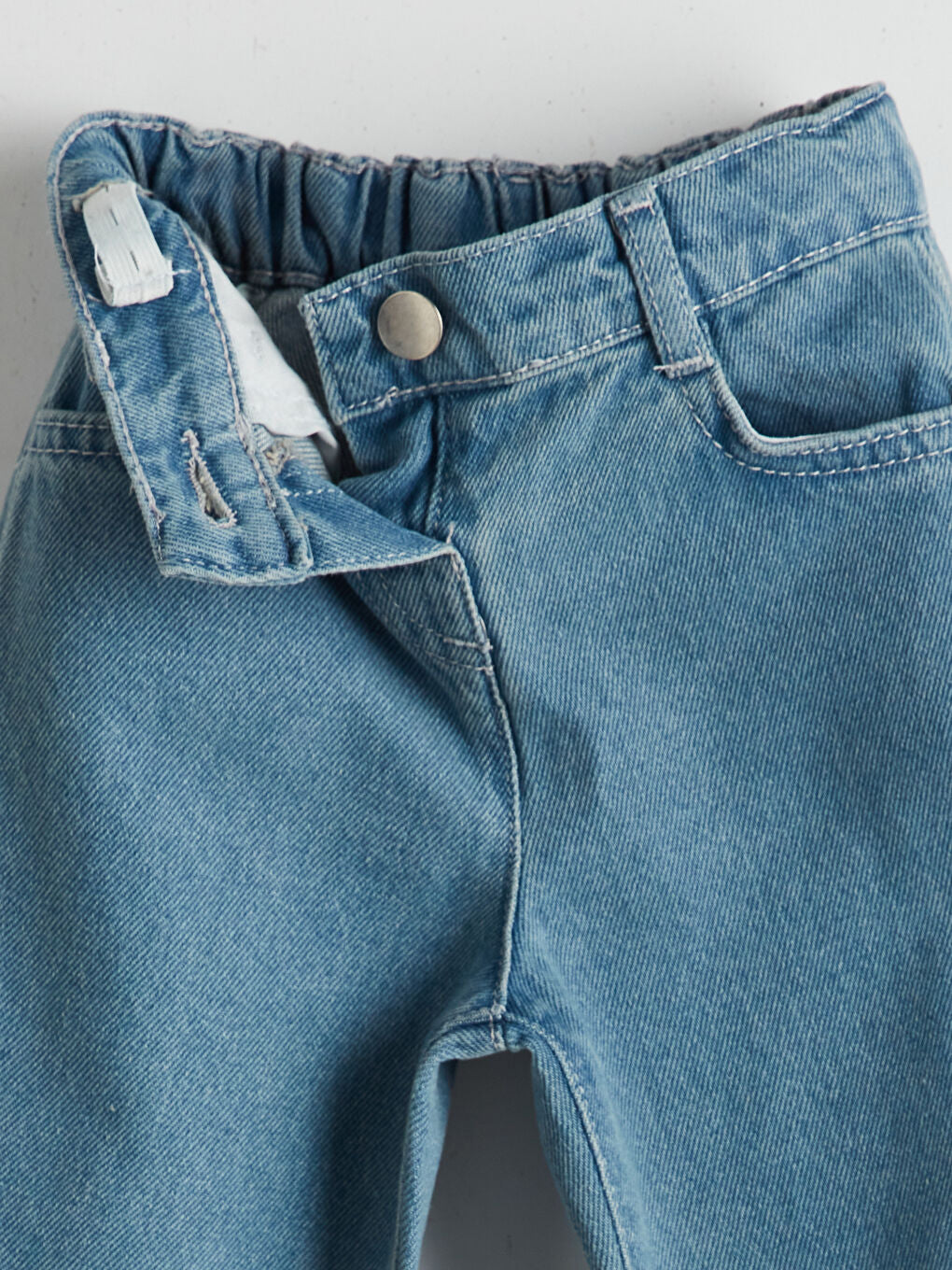 LCW Kids Blue Elastic Waist Girl Jeans