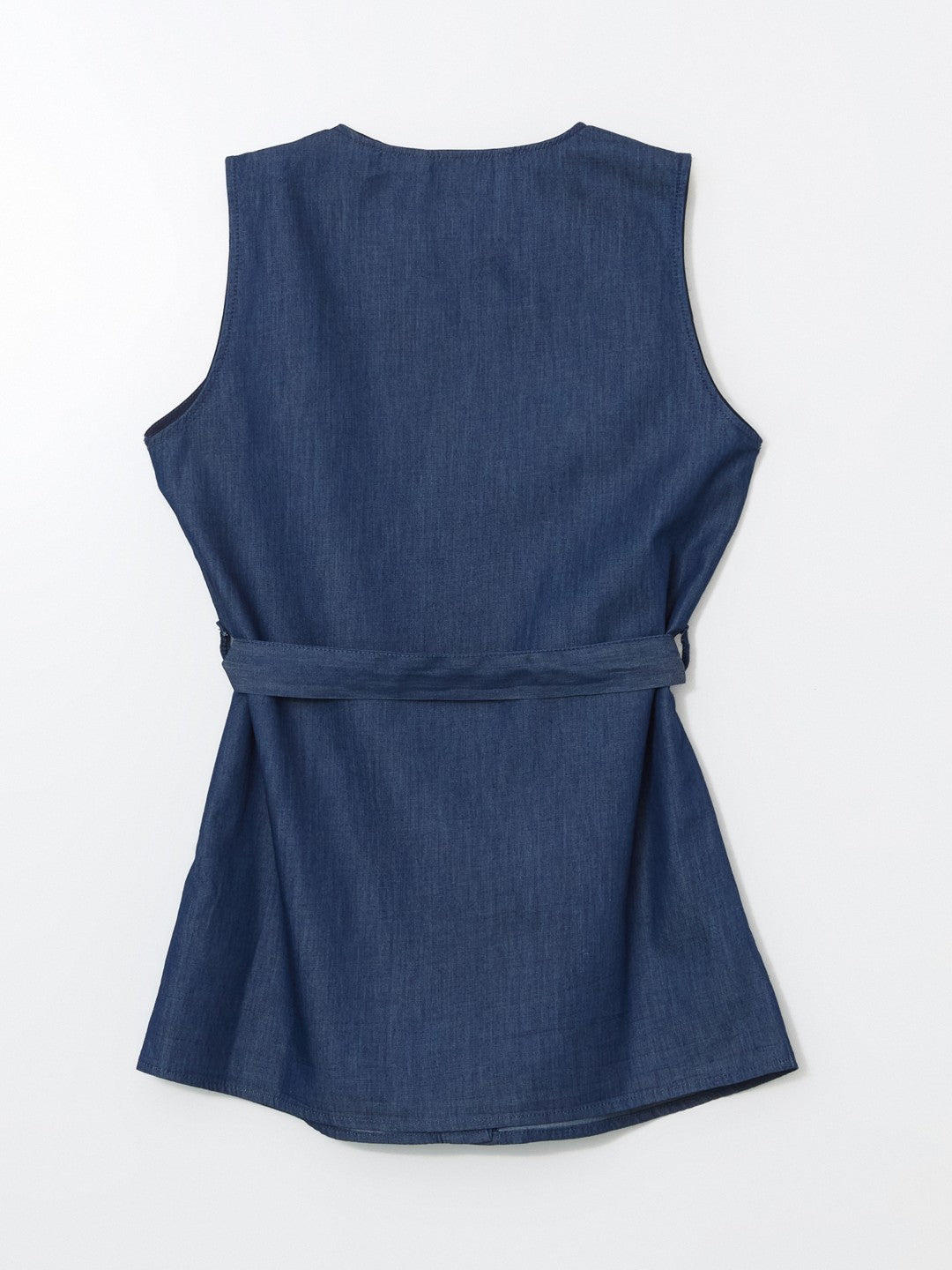 LCW Modest Crew Neck Women Jean Vest