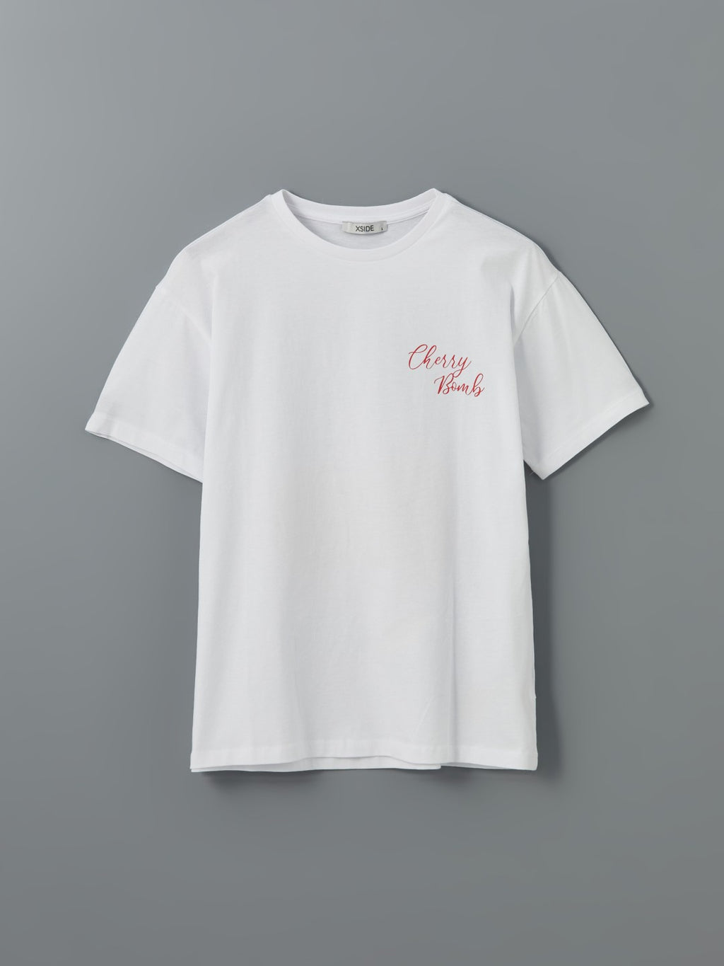 Xside Crew Neck Cherry Printed Women T-Shirt