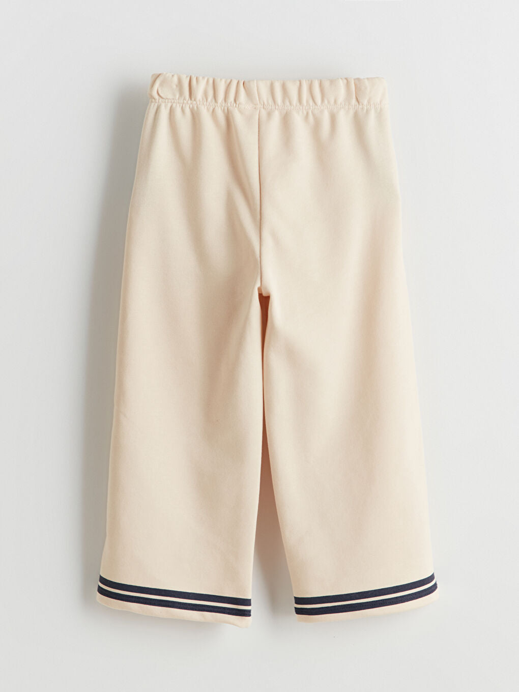 LCW Kids Beige Elastic Waist Printed Girls Trousers