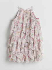 LCW Kids Halter Neck Floral Girl Dress