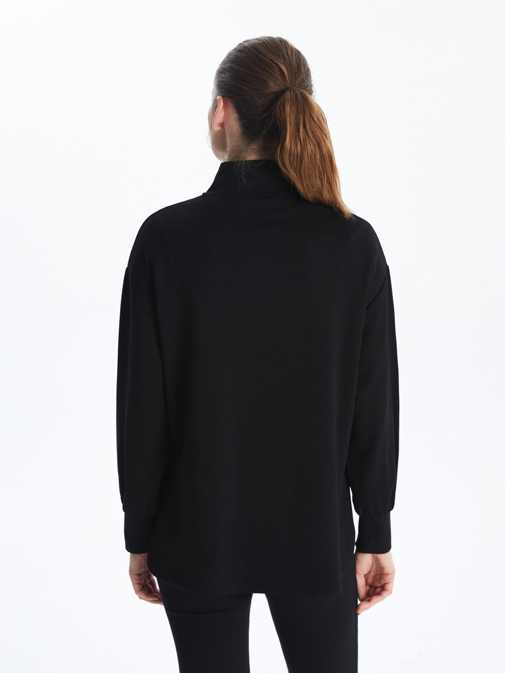 LCW Classic Stand Collar Women T-Shirt