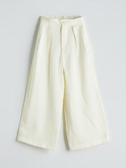 LCW Kids Elastic Waist Pleated Girl Trousers