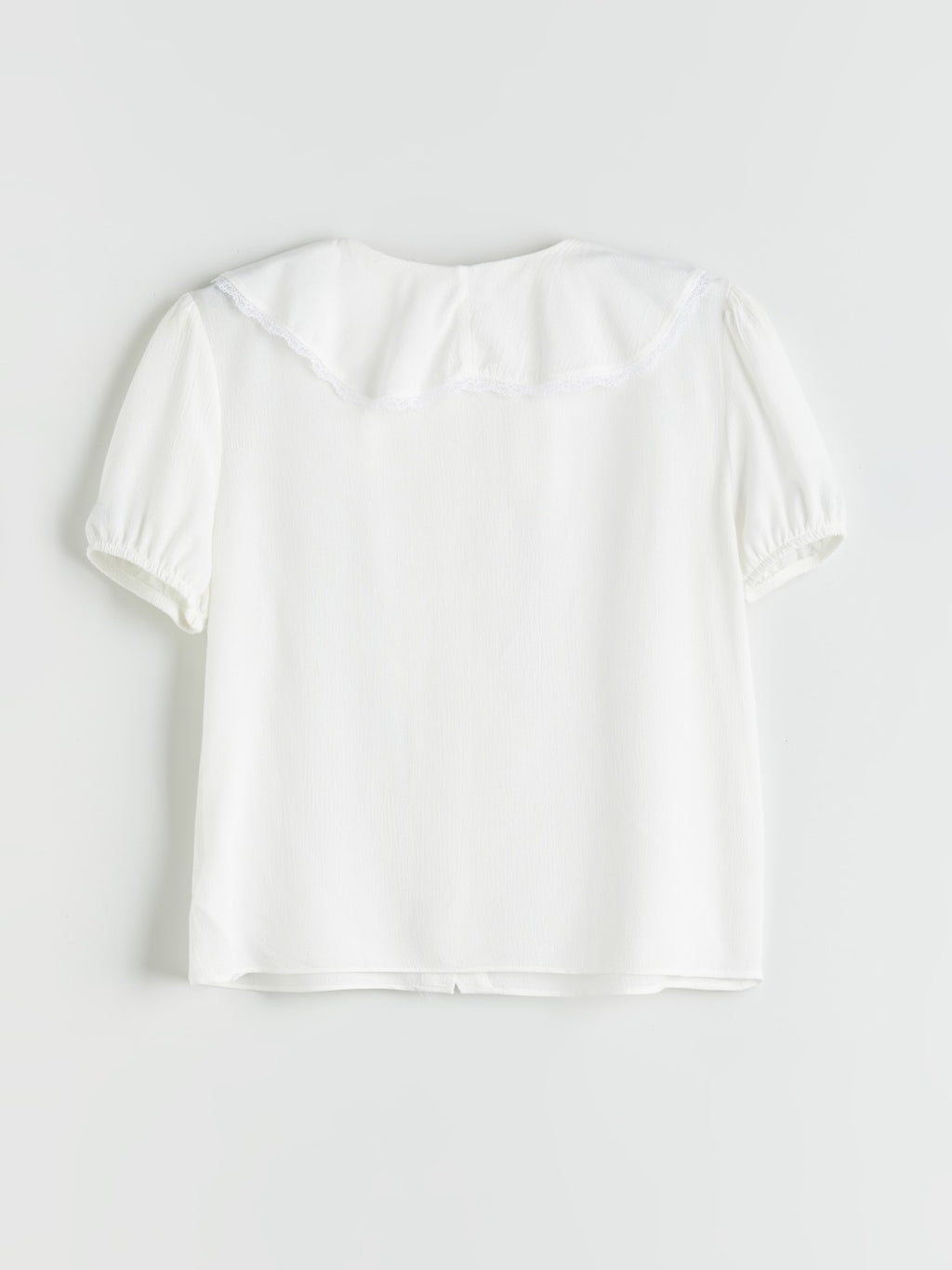 LCW Kids Ruffle Detailed Girl Crop Shirt