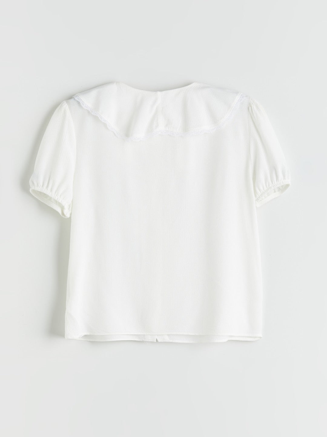 LCW Kids Ruffle Detailed Girl Crop Shirt