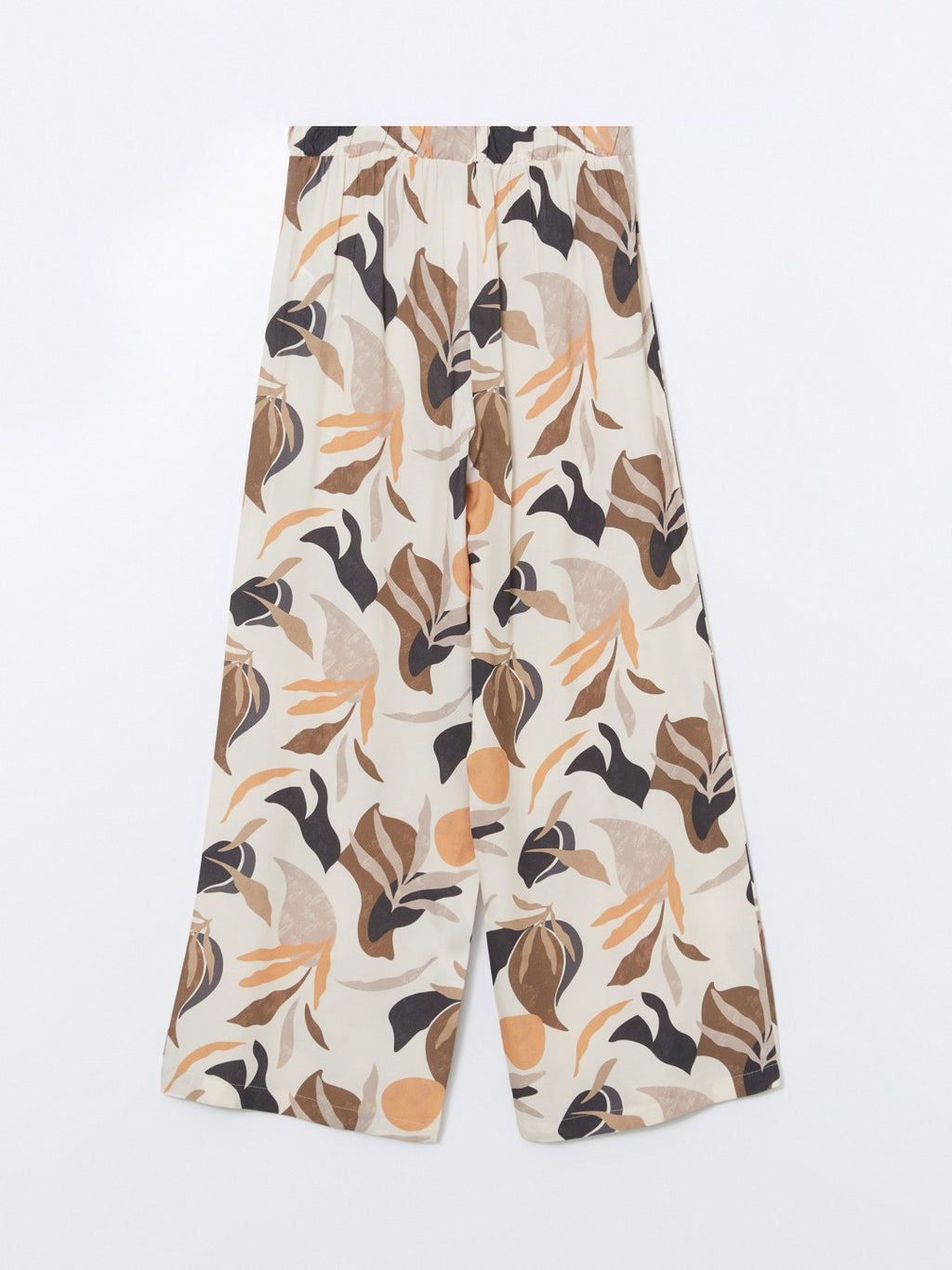 LCW Modest Elastic Waist Patterned Women Trousers