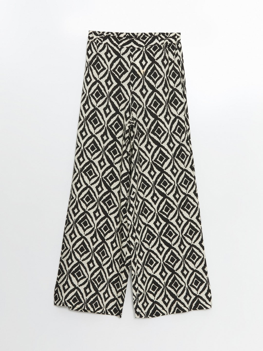 LCW Modest Elastic Waist Patterned Women Trousers