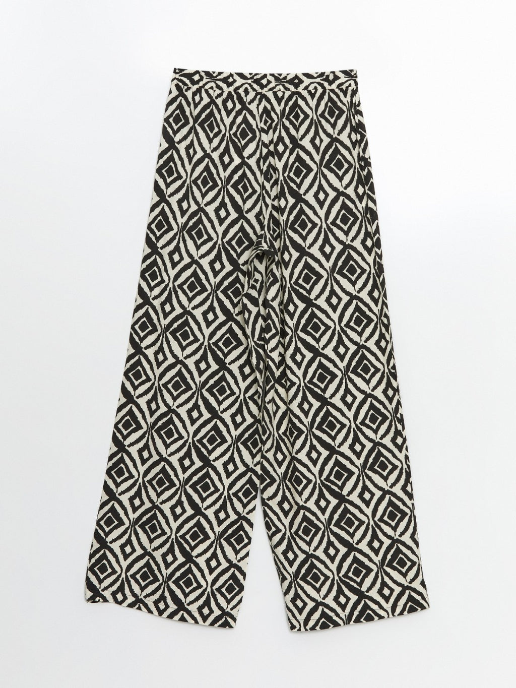 LCW Modest Elastic Waist Patterned Women Trousers