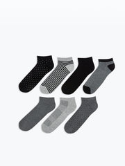 Patterned Men Ankle Socks 7-Pack