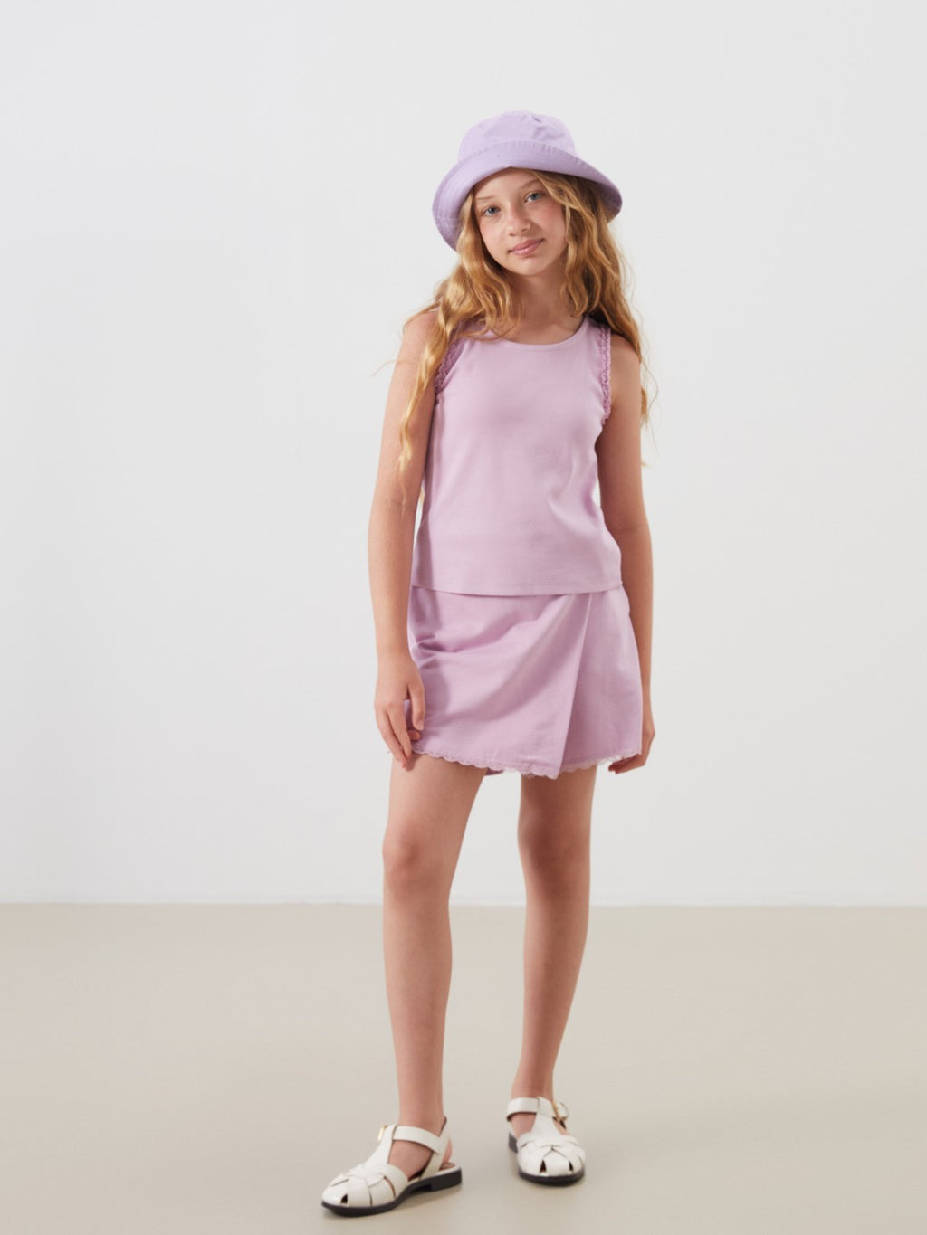 LCW Kids Crew Neck Girls Tank Top