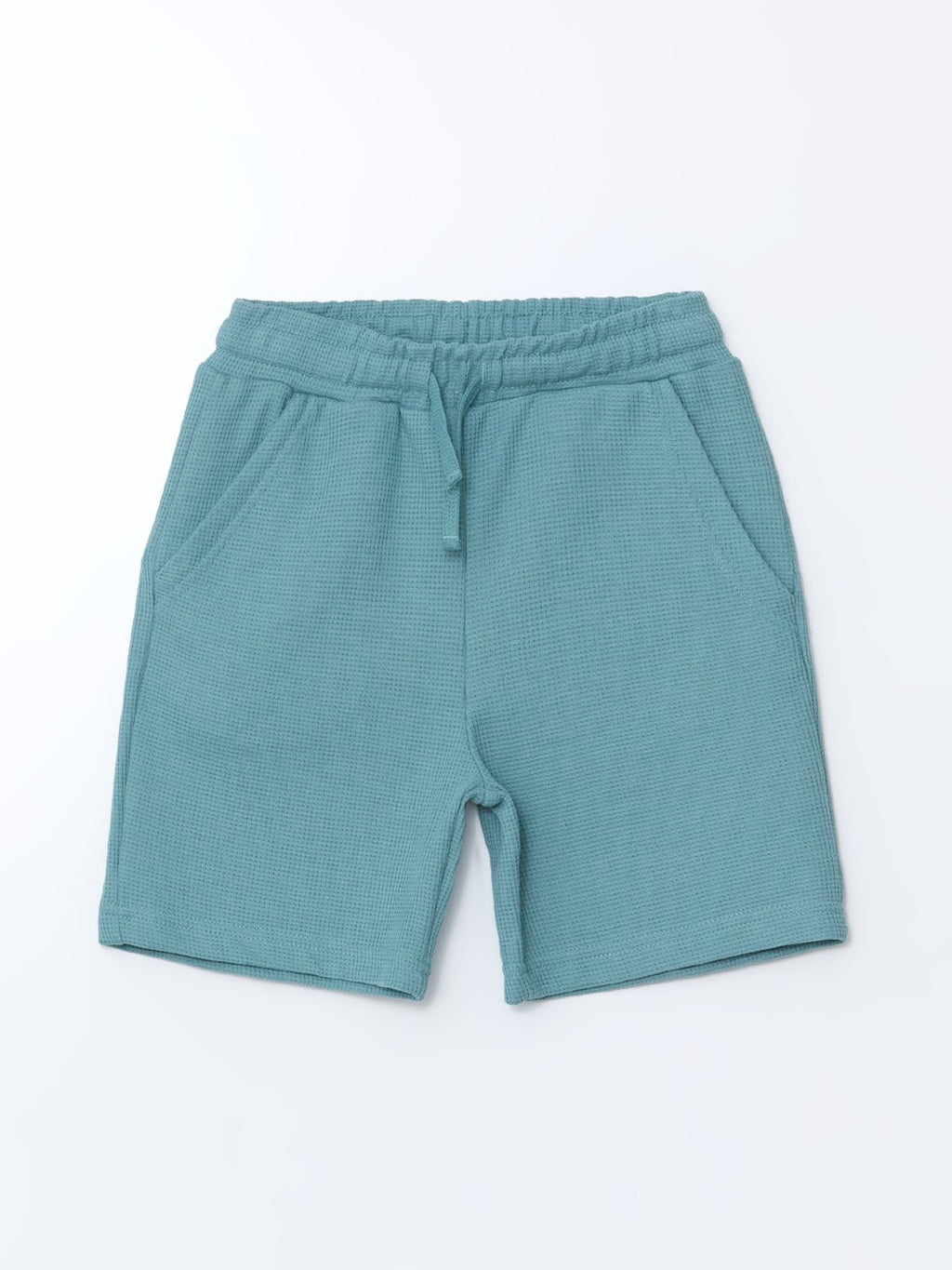 LCW Kids Crew Neck Textured Boy T-Shirt And Shorts