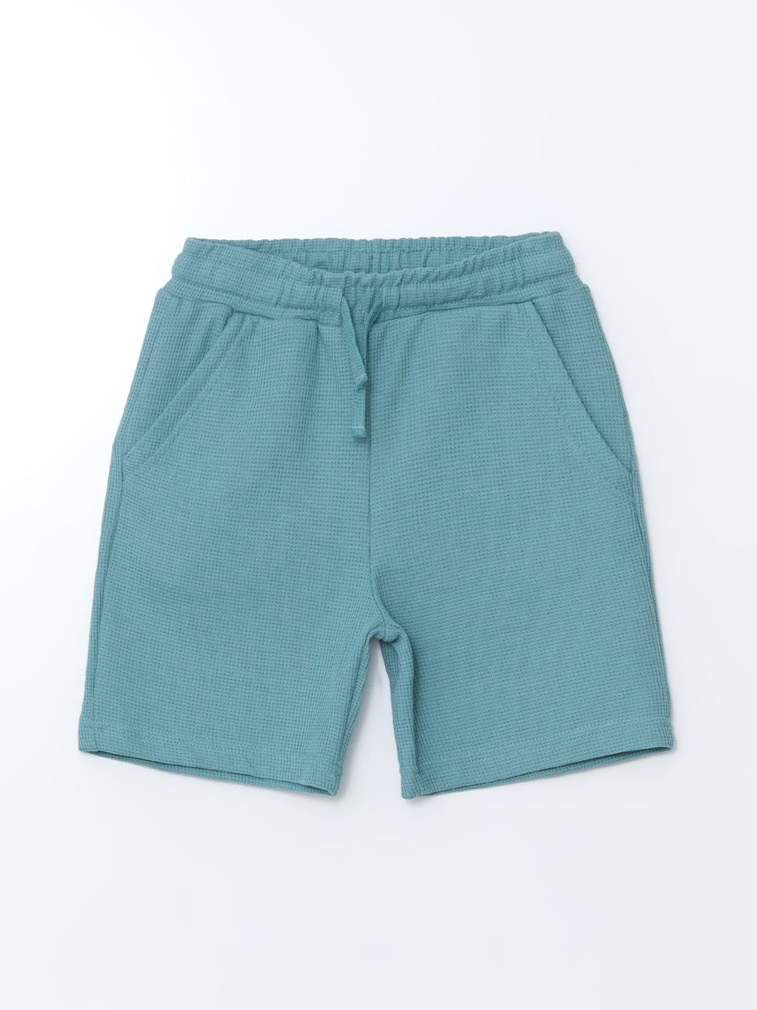 LCW Kids Crew Neck Textured Boy T-Shirt And Shorts