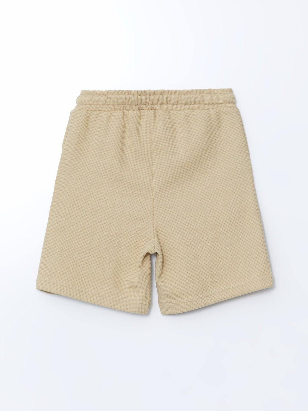 LCW Kids Beige Crew Neck Boy T-Shirt And Shorts