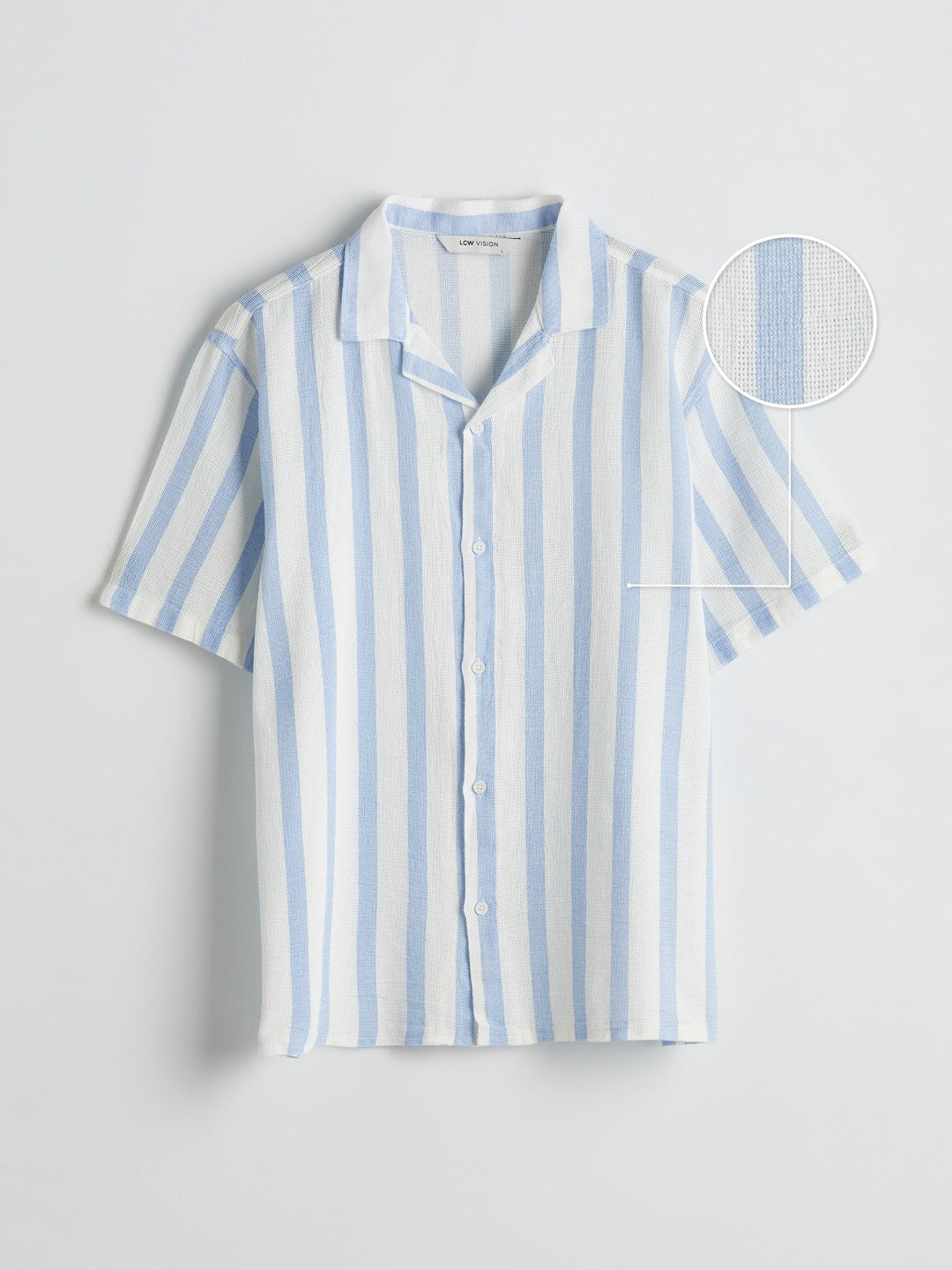 LCW Vision Regular Fit Short Sleeve Men Textured Shirt