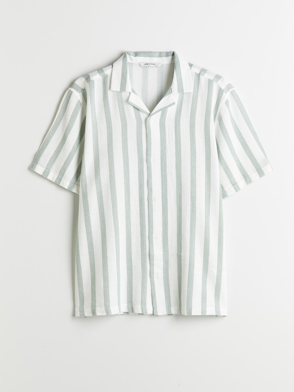 LCW Vision Regular Fit Short Sleeve Men Textured Shirt