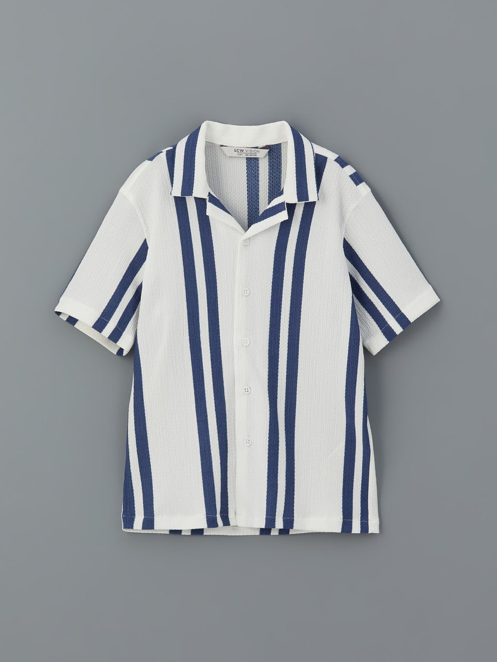 LCW Vision Short Sleeve Striped Boy Shirt