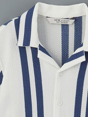 LCW Vision Short Sleeve Striped Boy Shirt