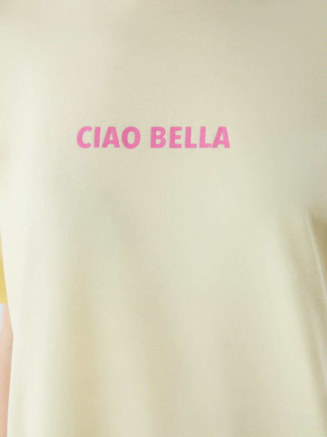 LCW Vision Sari Crew Neck Printed Oversize Women T-Shirt