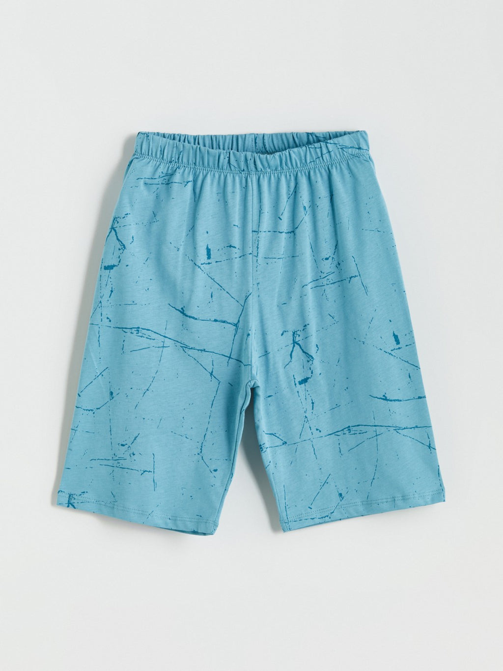 LCW Kids Crew Neck Boy Shorts Pajama Set