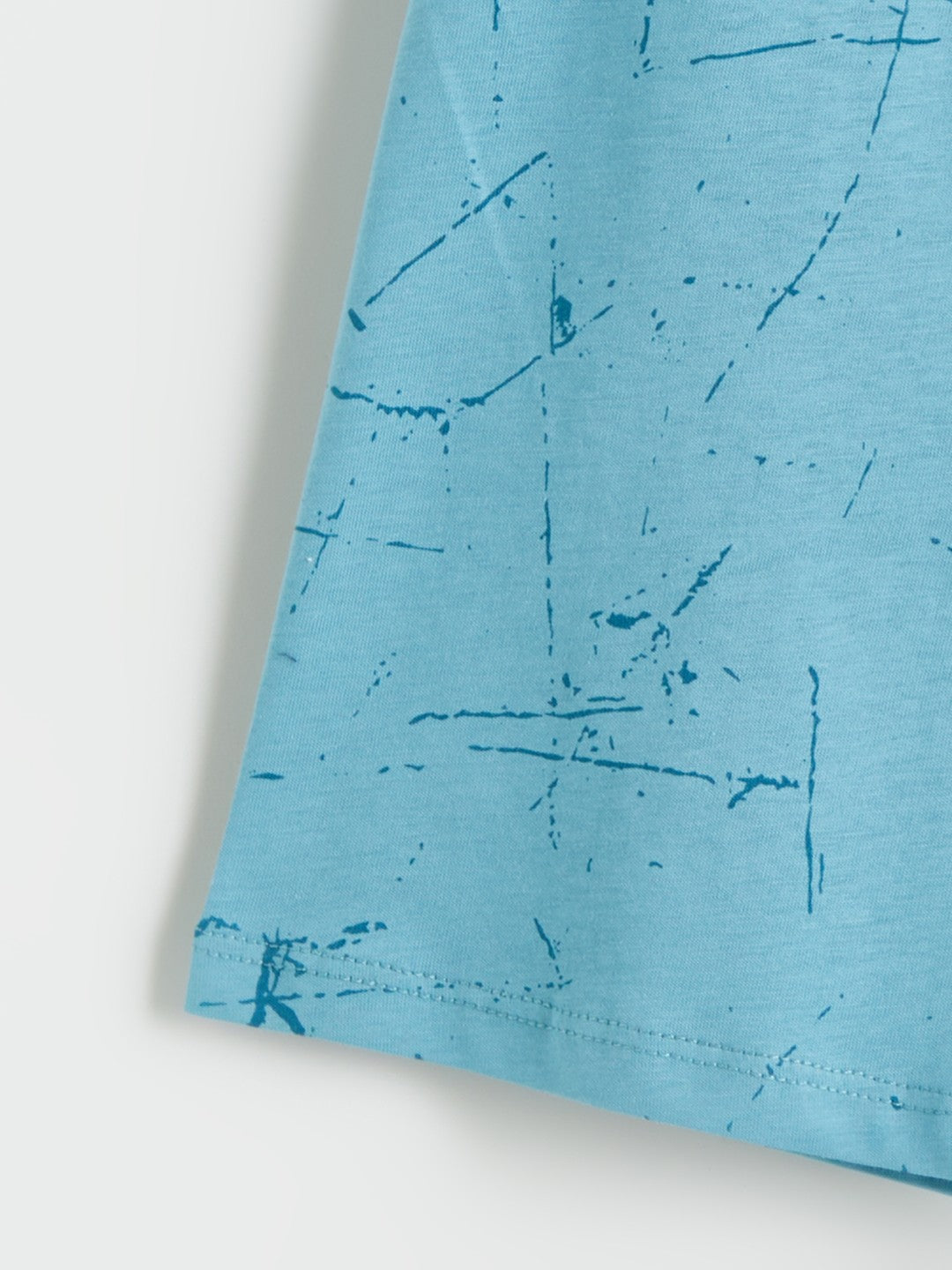 LCW Kids Crew Neck Boy Shorts Pajama Set