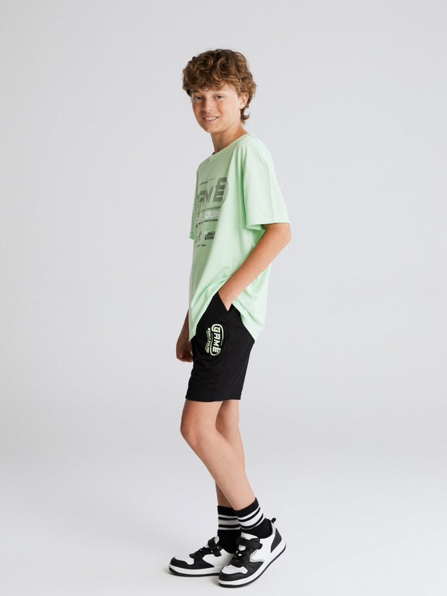 LCW Kids Crew Neck Boys T-Shirt And Shorts Hover Image