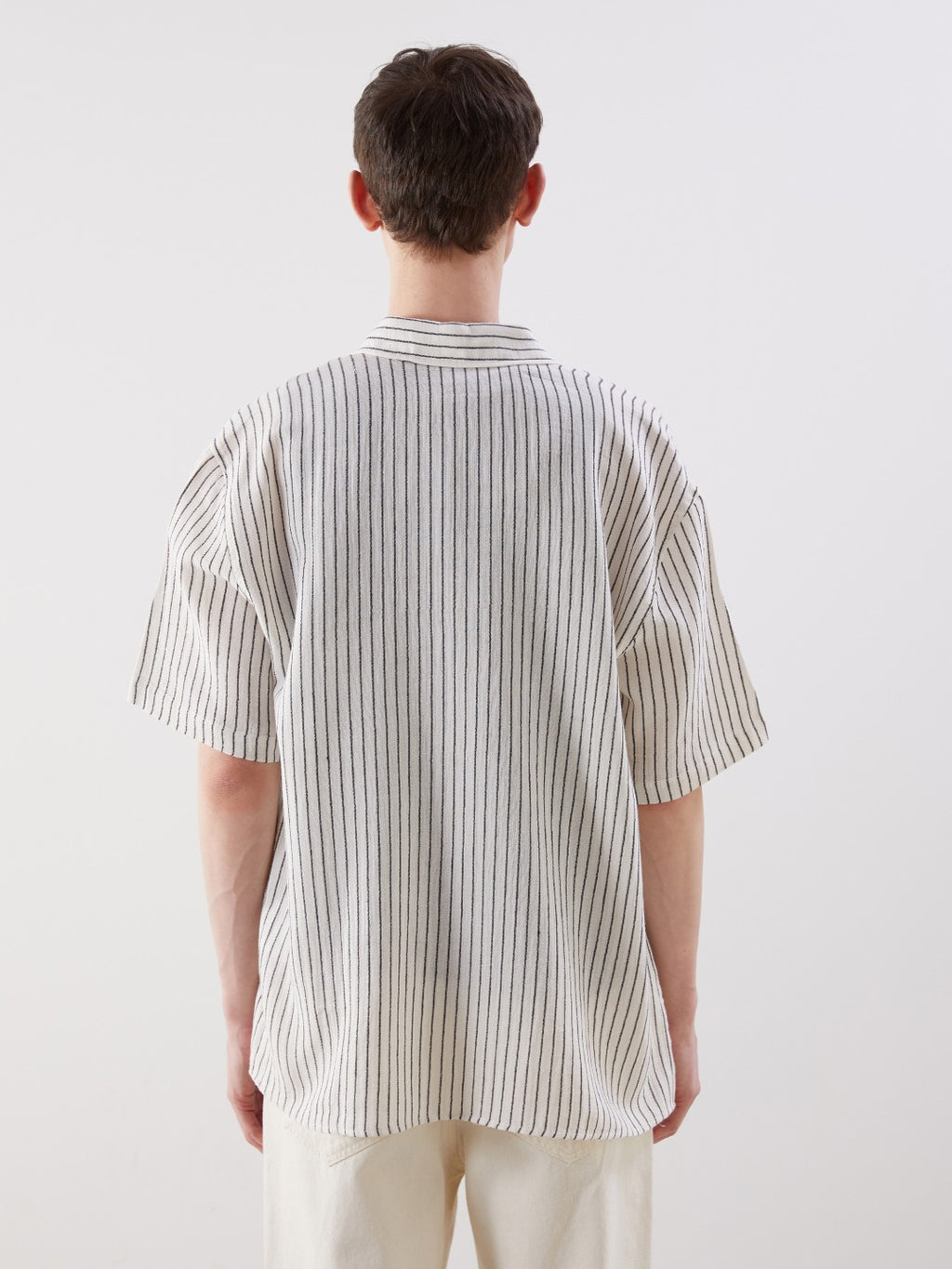 Xside Relaxed Fit Short Sleeve Striped Men Shirt