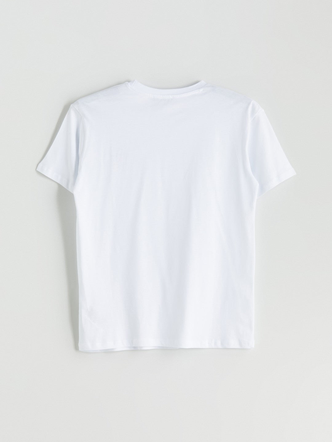 Xside White Crew Neck Cherry Embroidered Women T-Shirt