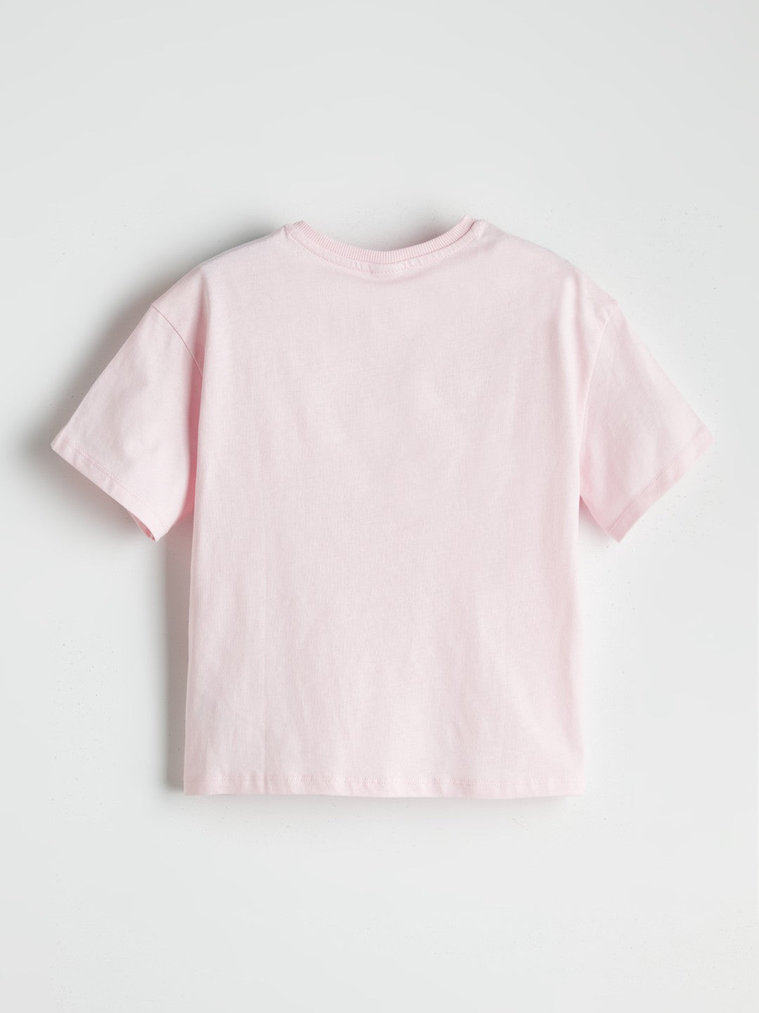 LCW Kids Pink Crew Neck Girls T-Shirt