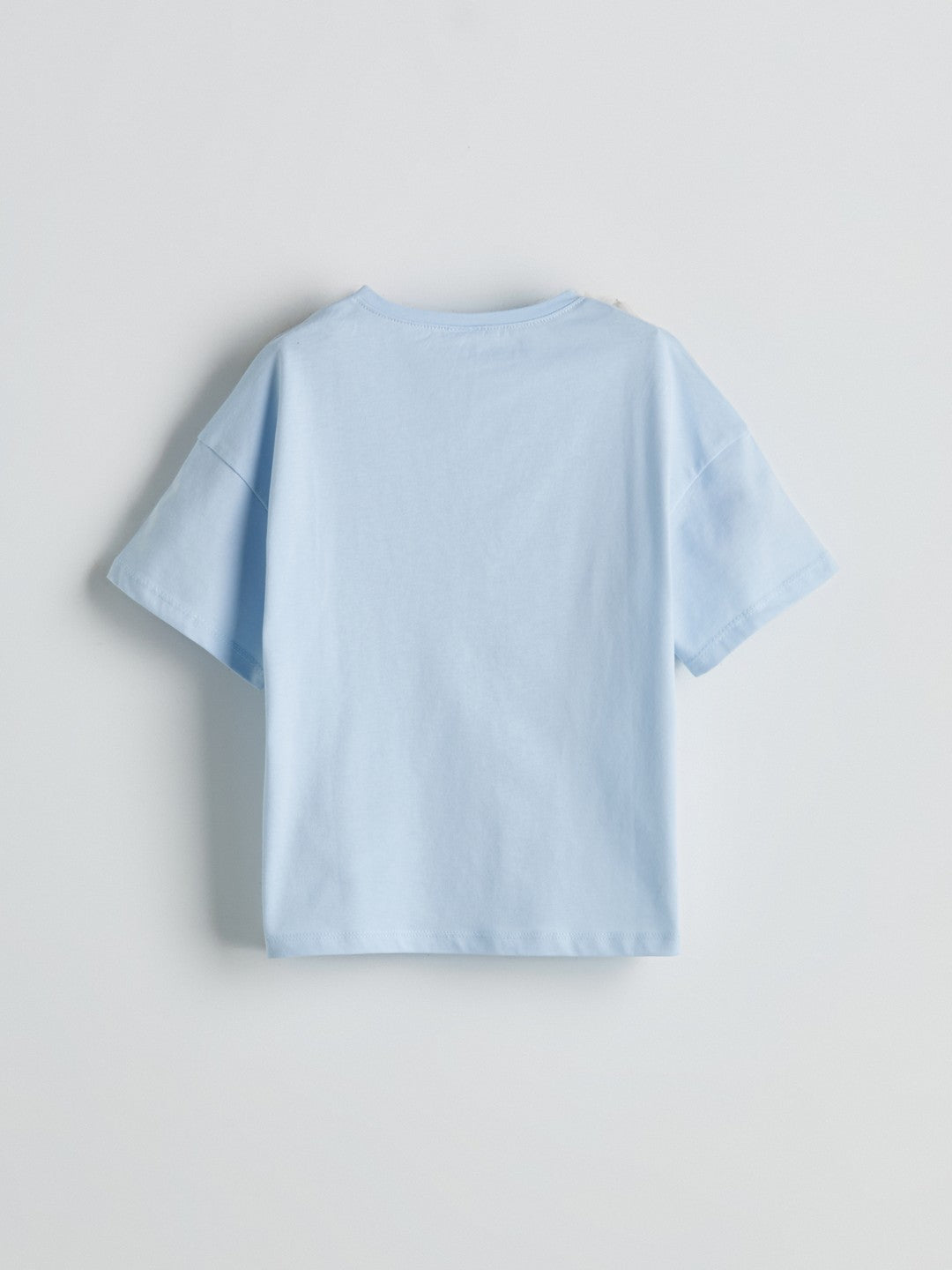 LCW Kids Crew Neck Girls Shorts Pajama Set