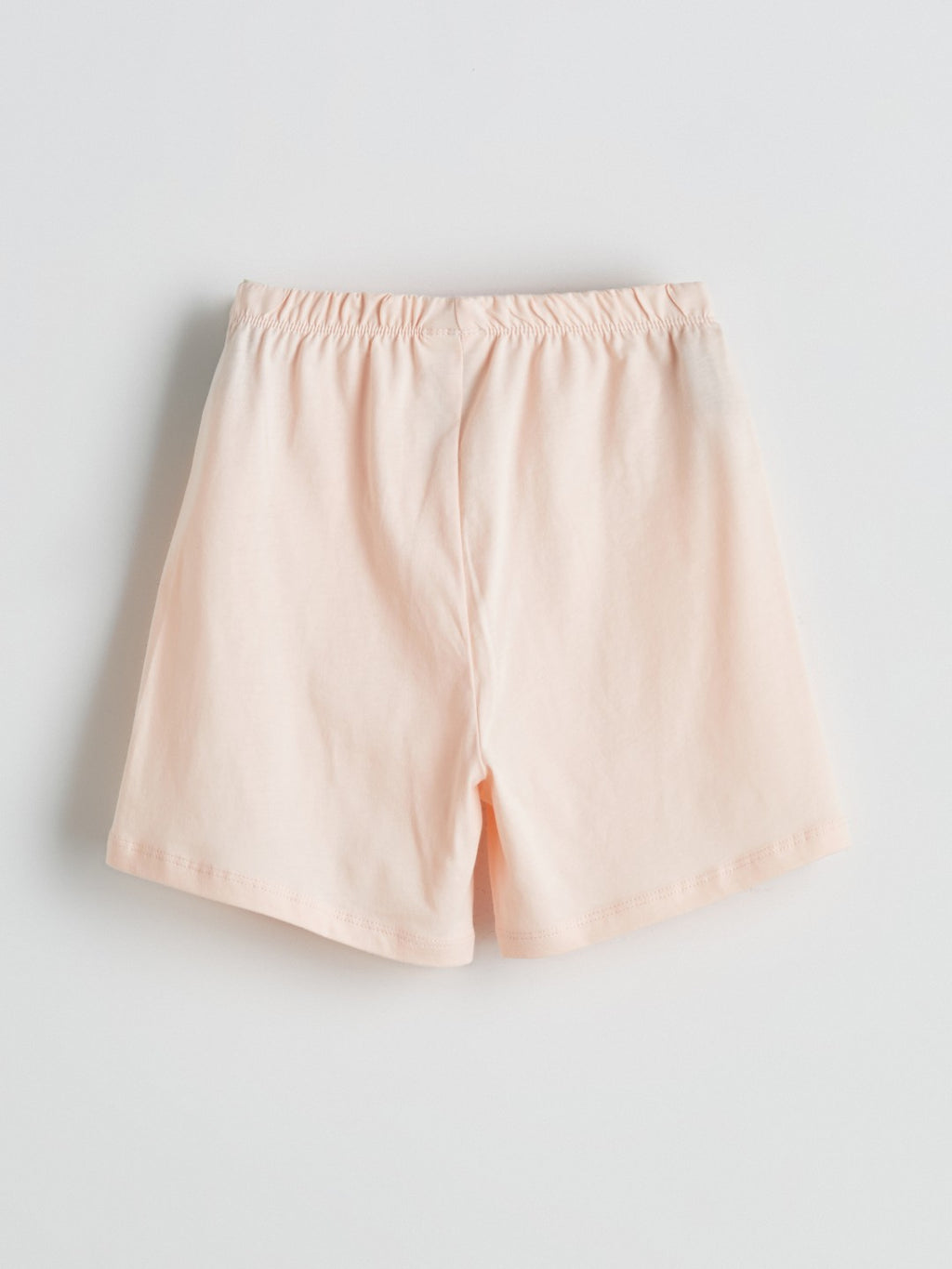 LCW Kids Crew Neck Girls Shorts Pajama Set