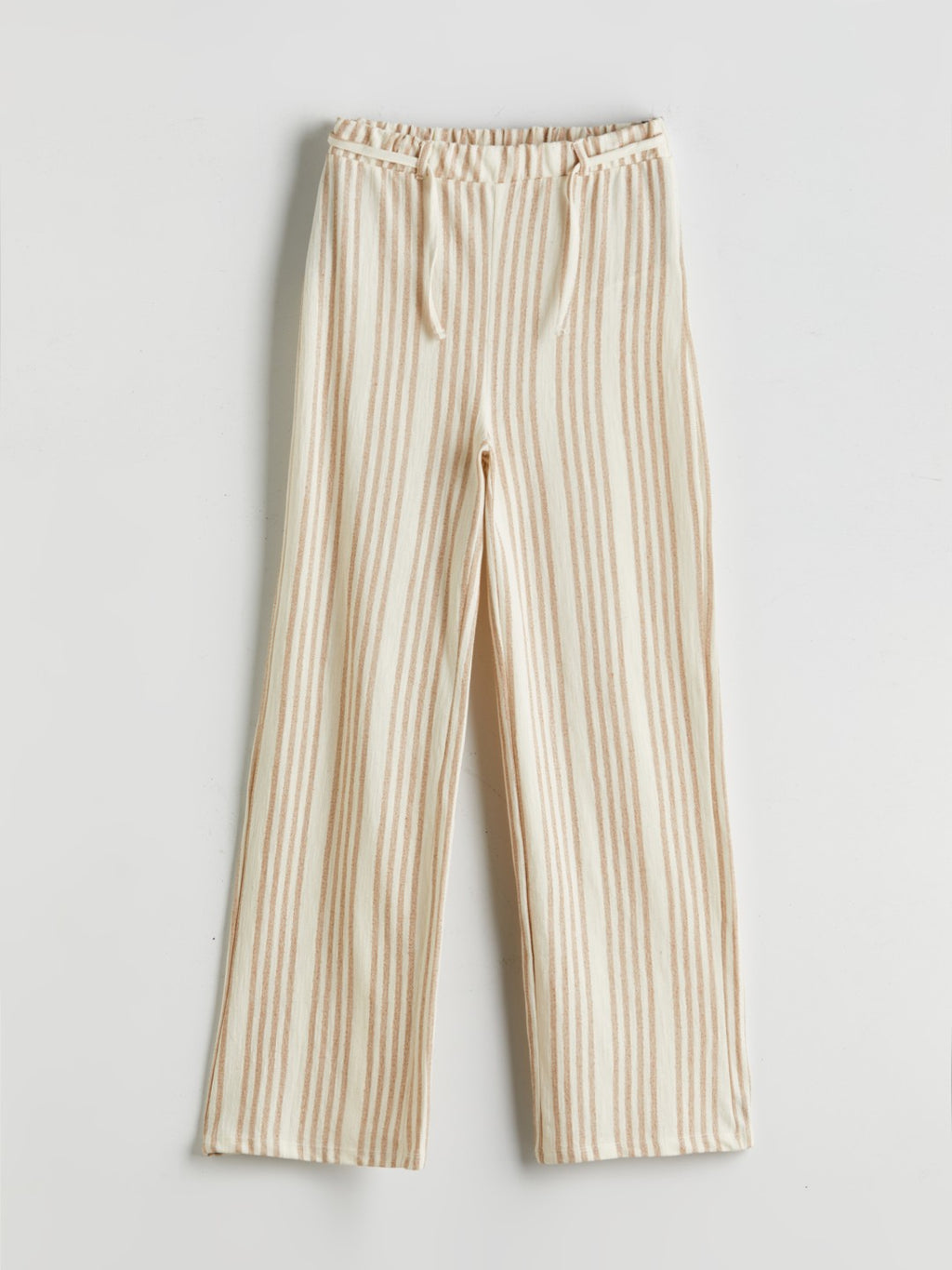 LCW Kids Elastic Waist Striped Girl Trousers