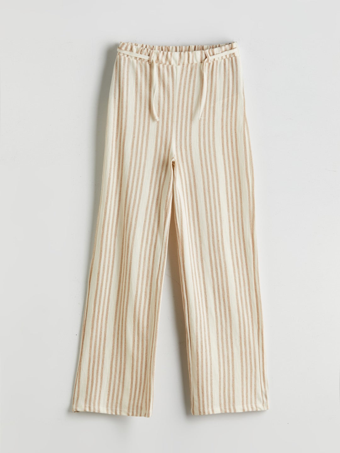 LCW Kids Elastic Waist Striped Girl Trousers