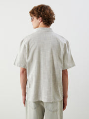 Xside Relaxed Fit Short Sleeve Striped Men Shirt