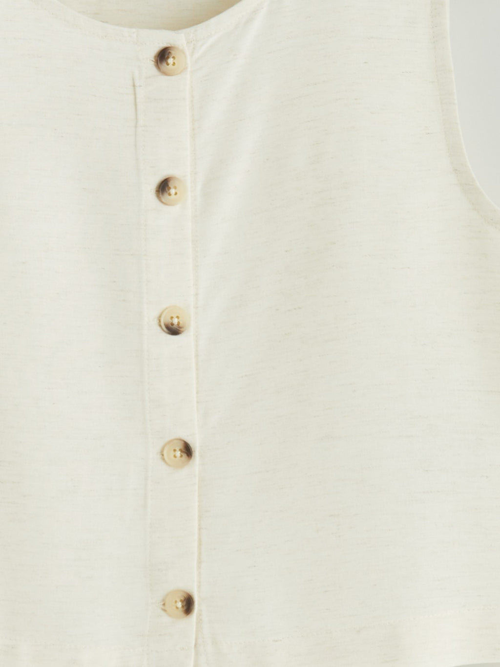 LCW Kids Crew Neck Linen Blend GirlS Shirt