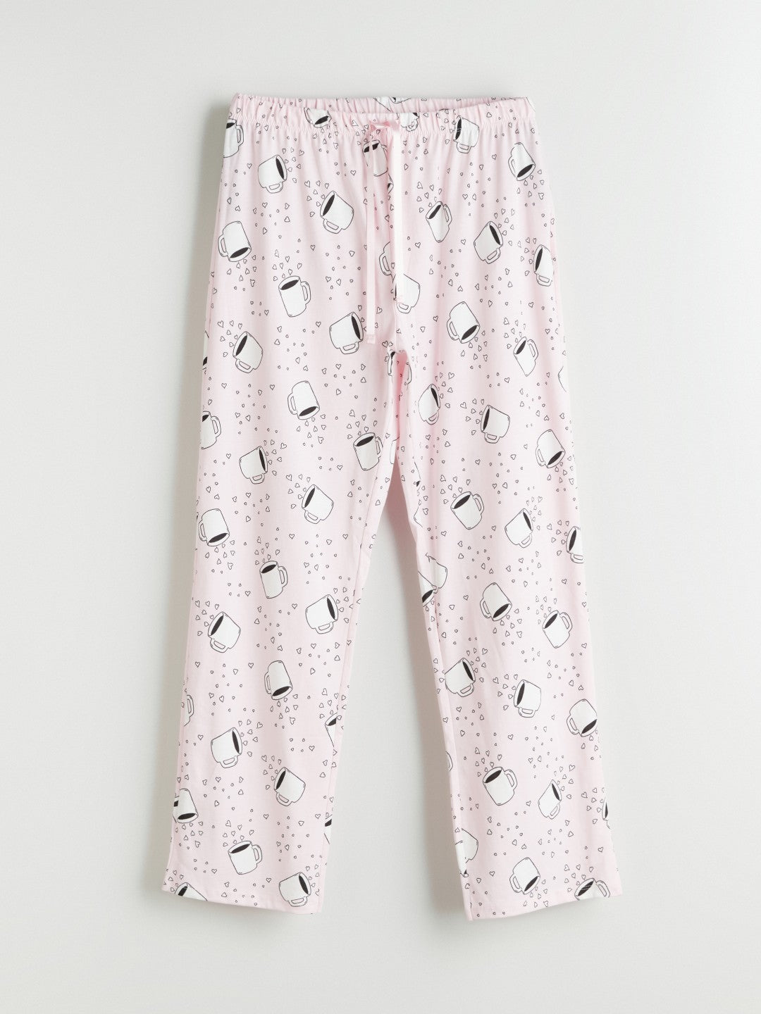 LCW Dream Petite Crew Neck Printed Women Pyjama Set