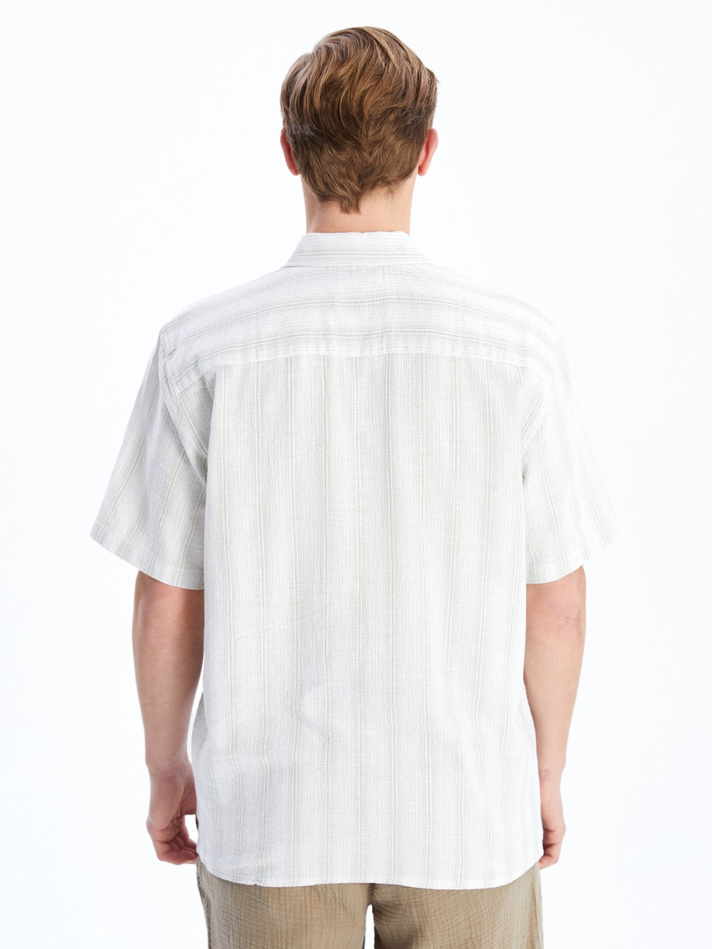 LCW Vision Regular Fit Short Sleeve Striped Men Shirt