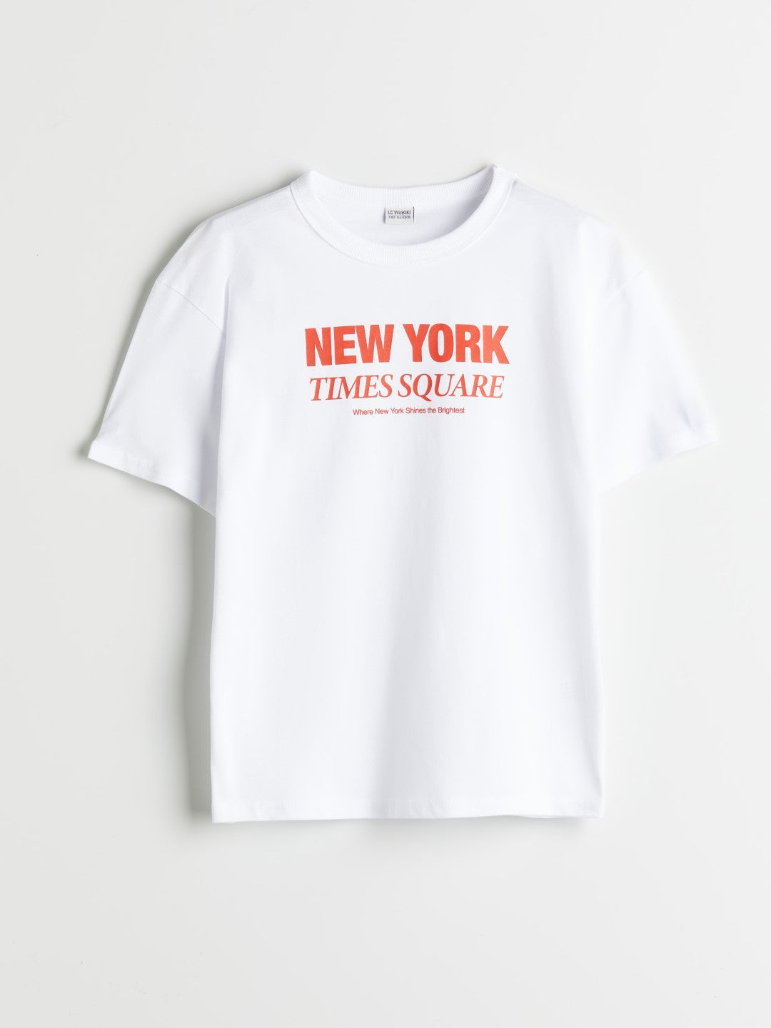 LCW Kids Crew Neck New York Printed BoyS T-Shirt