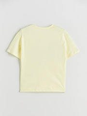 LCW Kids Yellow Crew Neck Girls T-Shirt