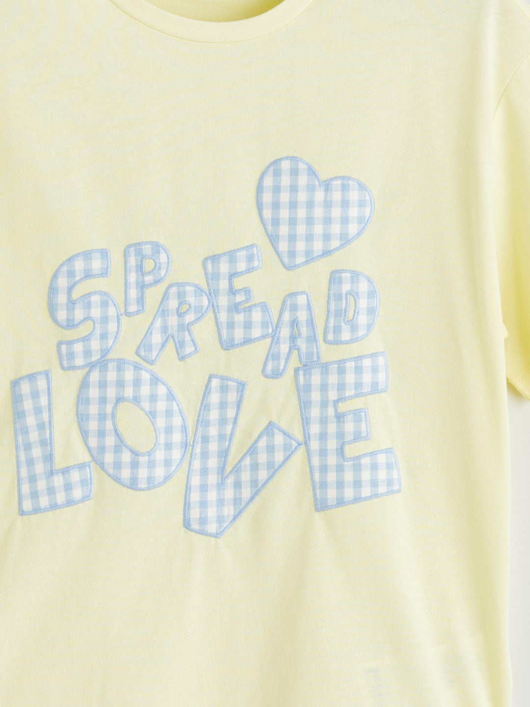 LCW Kids Yellow Crew Neck Girls T-Shirt