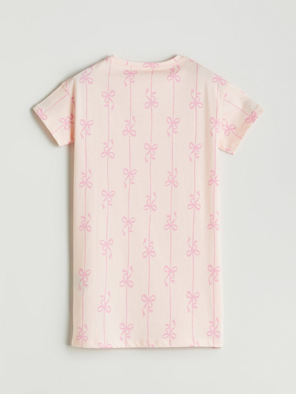 LCW Kids Crew Neck Bow Patterned GirlS Nightgown