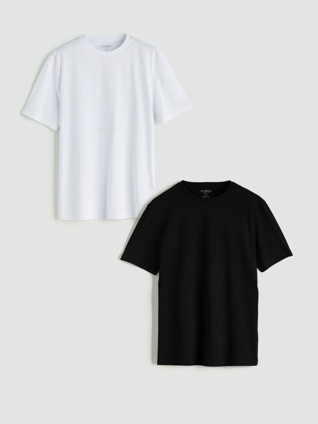 LCW Classic Crew Neck Short Sleeve Men T-Shirt 2-Pack
